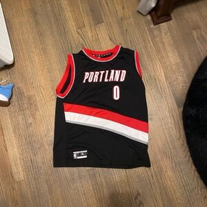 NBA Portland Kids Black and Red Jersey